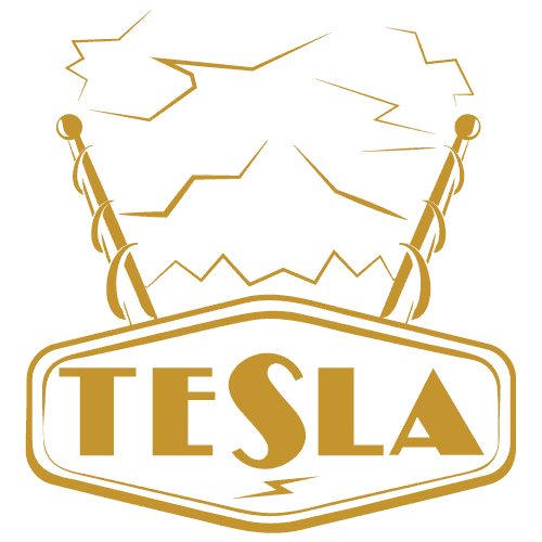 logo tesla bar launge electricity