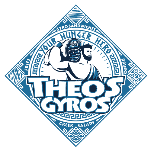 logo gyro greek art hercules