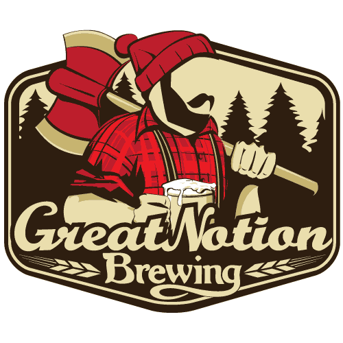logo craft beer lumberjack beard