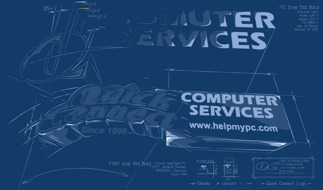  blueprint poster IT company draftting